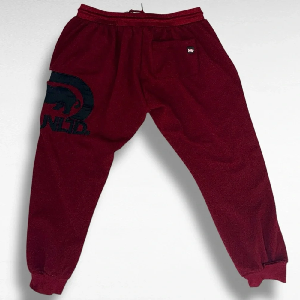 Ecko Unltd Maroon Logo Joggers Men’s Large - Picture 3 of 9